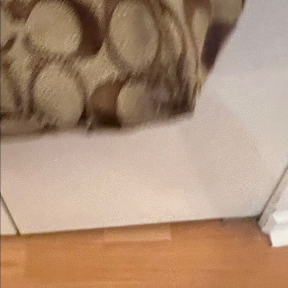 Coach Brown Signature Tote with Gold-Tone Turnlock - Picture 5 of 12